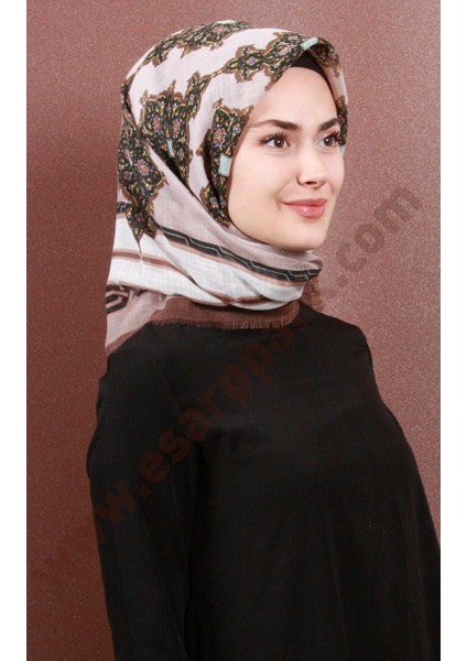 Fileli Coton Eşarp 1734-8