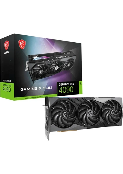 VGA GEFORCE RTX 4090 GAMING X SLIM 24G RTX4090 24GB GDDR6X 384B DX12 PCIE 4.0 X16 (2XDP 2XHDMI)