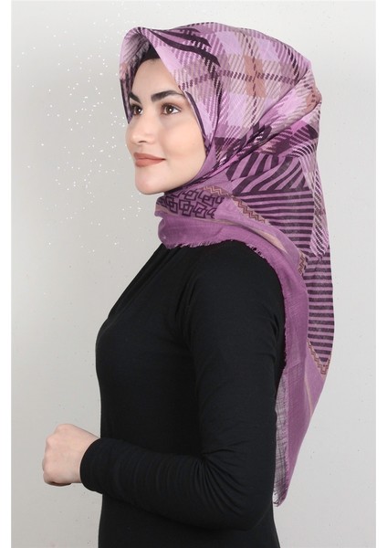 Pamuklu Trend Eşarp 9922-17 Gül Kurusu