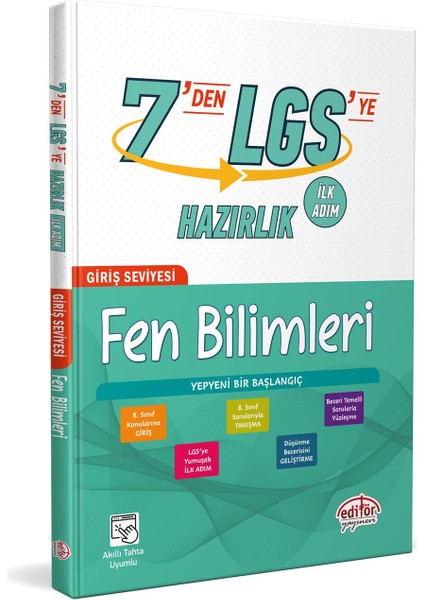 7'den LGS Ye Fen Bilimleri Hazırlık Ilk Adım Yayınevi