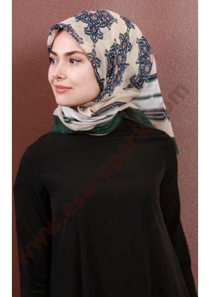 Fileli Coton Eşarp 1734-13