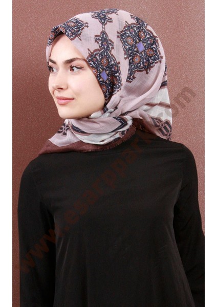 Fileli Coton Eşarp 1734-7