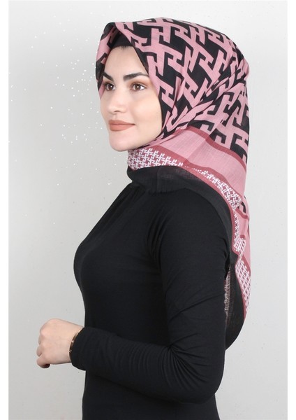 Pamuklu Trend Eşarp 9932-18 Pudra