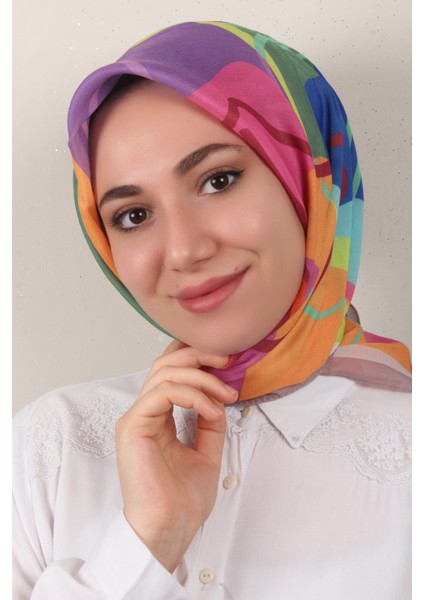 Nirvana Soft Eşarp 8100-1 Koyu Taş