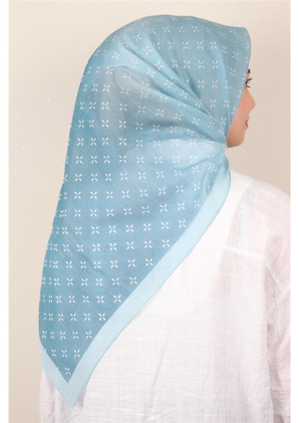 Coton & Silk Eşarp 3645-13 Turkuaz modelleri