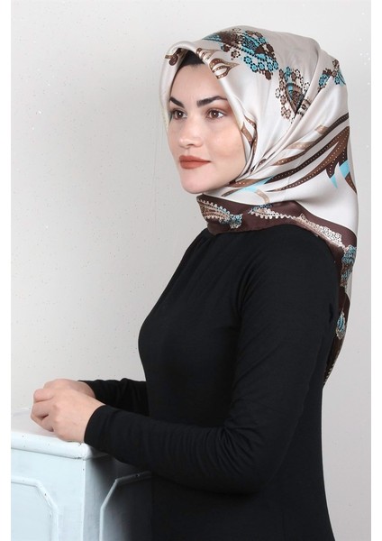 Sura Varaklı Ipek Eşarp 4560-209