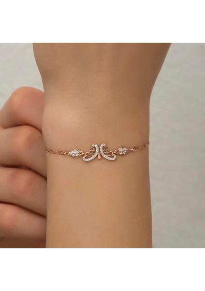 ​gümüş Rose Kelebek Kadın Bileklik modelleri