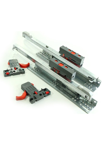 Slide Push Open 55 cm Tam Açılım Çekmece Ray Mandal Dahil