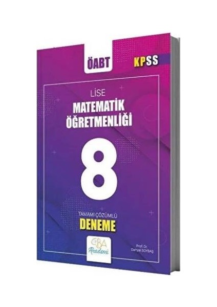 Cba Yayınları ÖABT Lise Matematik Öğretmenliği 8 Deneme Çözümlü