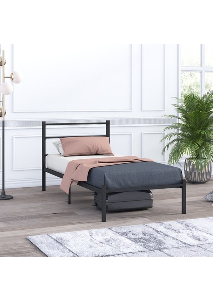 Basic Metal Karyola 100X200 cm Siyah