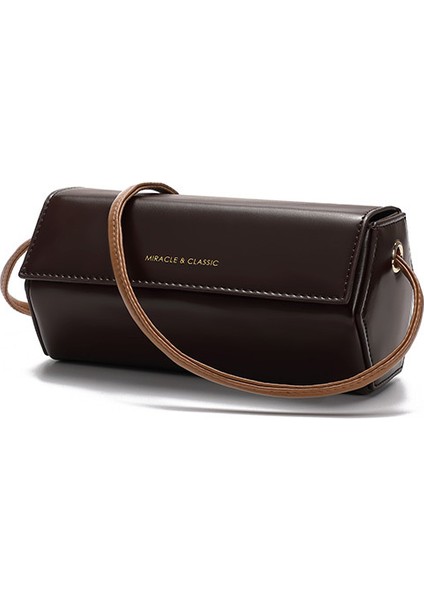 2024 Yeni Ilkbahar ve Yaz Küçük Çanta Kadın Gelgit Net Kırmızı Yüz Hit Tek Omuz Crossbody Kadın Çantası Moda Niş Silindir Çanta (Yurt Dışından)