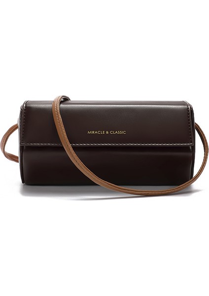 2024 Yeni Ilkbahar ve Yaz Küçük Çanta Kadın Gelgit Net Kırmızı Yüz Hit Tek Omuz Crossbody Kadın Çantası Moda Niş Silindir Çanta (Yurt Dışından)
