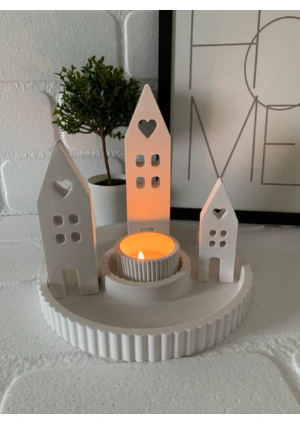 Yuvarlak tealıght 3 evli