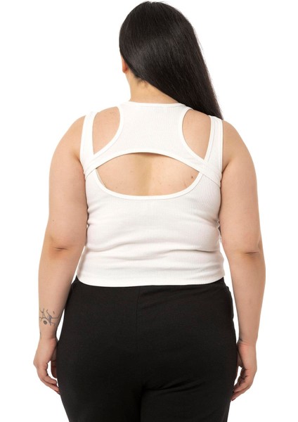 Büyük Beden Göğüs Dekolteli Fitilli Kaşkorse Ekru Body modelleri