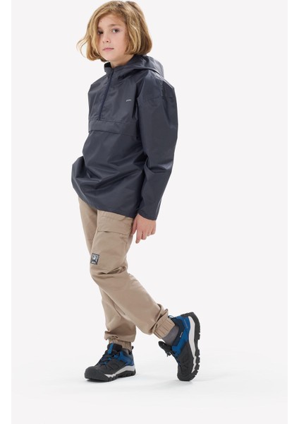 Quechua Çocuk Outdoor Yağmurluk - 7/15 Yaş - Siyah - MH100
