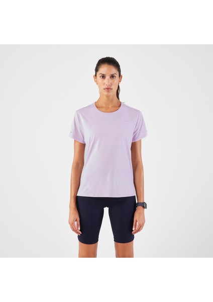 Kiprun Kadın Tişört - Koşu - Mor - Kiprun Run 500 Dry