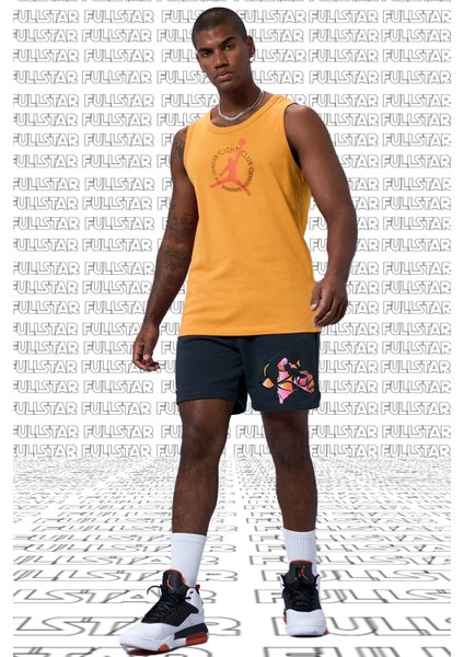 Jordan Mvp Flight Cotton Tank Top Singlet Orange Pamuklu Erkek Spor Atlet Turuncu