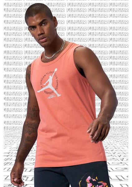 Jordan Mvp Flight Cotton Tank Top Singlet Pink Pamuklu Erkek Spor Atlet Somon