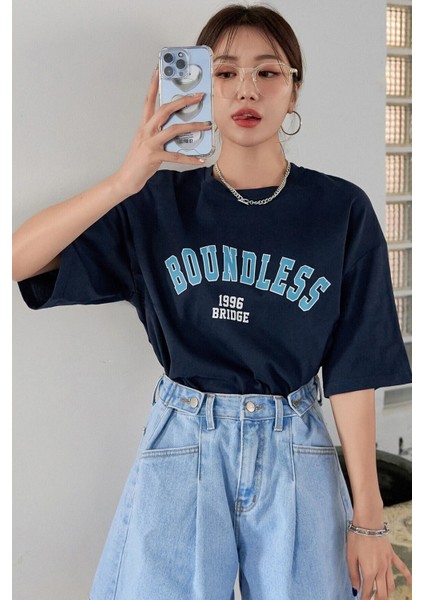 Only Trendwear Boundless Baskılı Oversize Tshirt