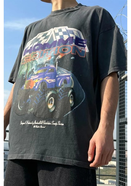 Homme Edition Acid Wash Oversize Tişört indirimleri