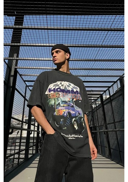 Homme Edition Acid Wash Oversize Tişört modelleri