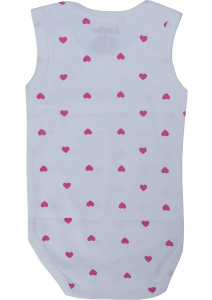 Kız Bebek Kalp Desenli Çıtçıtlı Penye Body Zıbın Badi fiyatları