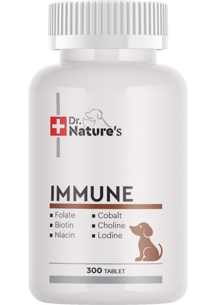 Dr. Natures Dog Immune Köpekler Için Multivitamin Besin Takviyesi 300 Tablet