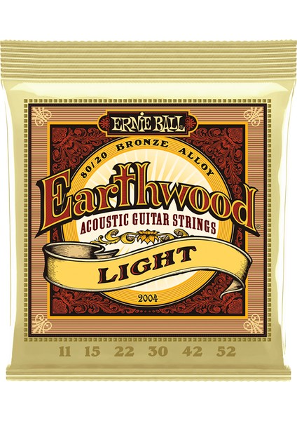 P02004 Earthwood Light 80/20 Bronze 0.11 - 0.52 Akustik Gitar Teli