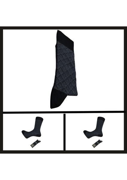 Uyguna-Yakala Lacivert 17005-R6G.POTI Bambu Erkek ÇORABI-RAP.190