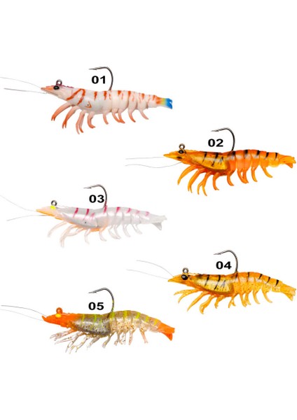 Real Shrimp 7.6 cm 12 gr Silikon Karides Yem