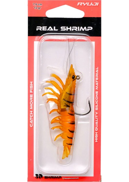 Real Shrimp 7.6 cm 12 gr Silikon Karides Yem modelleri