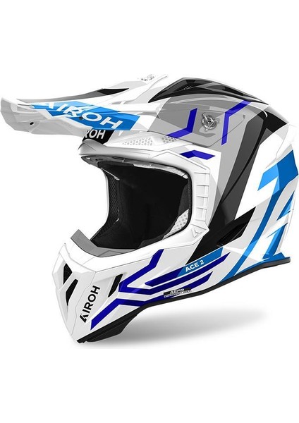 Avıator Ace 2 Ground Blue Gloss Kask