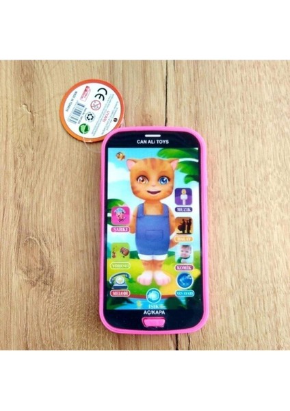 Tekli Oyuncak Kedili Işıklı Akıllı Pembe Cep Telefonu 0179 Toy Story 4+ Yaş Pembe