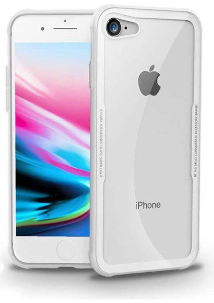 Apple iPhone Se 2022 - Uyumlu Craft Arka Kapak-Beyaz