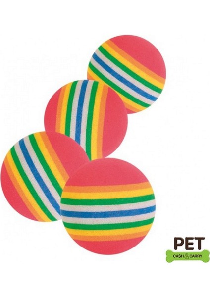 Kedi Oyuncağı Renkli Top 3,5cm 293096