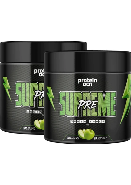 PRE-WORKOUT SUPREME Yeşil Elma - 280g x 2 Adet