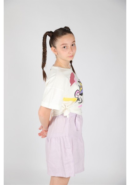 04 - 14 Yaş Kız Çocuk Pembe Panter T-Shirt indirimleri