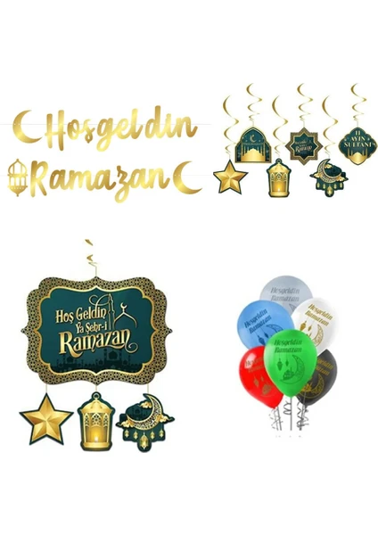 Hayaller Dükkanı Hoşgeldin Ya Şehri Ramazan Ramazan Süsü Hoşgeldin Ramazan Ev Süsleri Balonlu