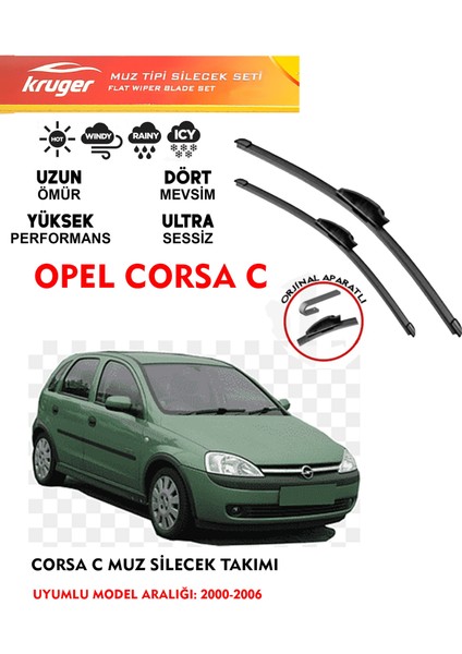 Opel Corsa C Muz Silecek Takımı (2000-2006)