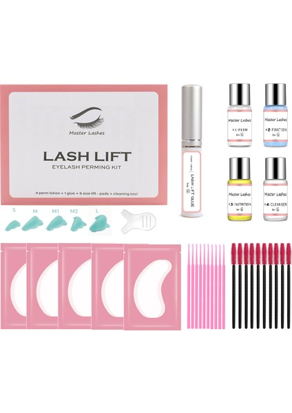 Kirpik Lifting Seti Yapıştırıcılı 10ml Lash Lift, Kaş & Kirpik Perma Seti Full Set