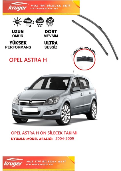 Astra H 2004-2009 Arası Muz Silecek Seti