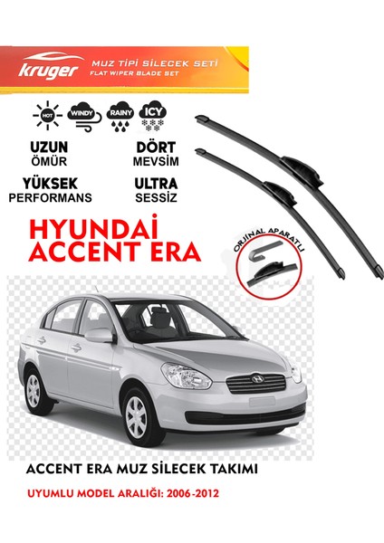 Hyundai Accent Era (2006-2012) Muz Silecek Seti