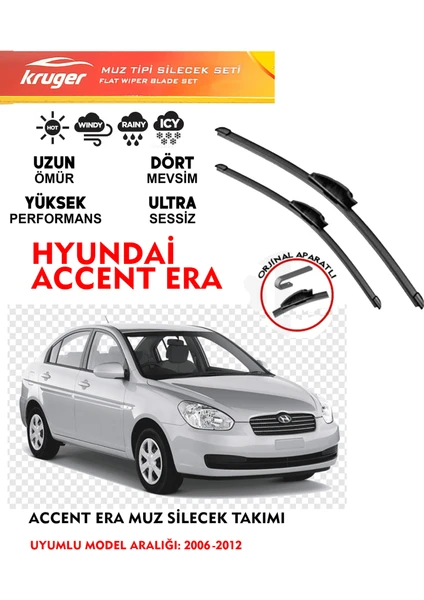 Hyundai Accent Era (2006-2012)   Muz Silecek Seti