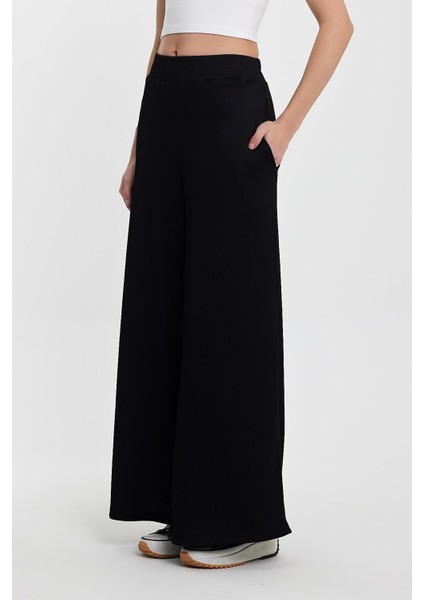 Beli Lastikli Fitilli Kumaş Palazzo PANTOLON(B24-118 00)