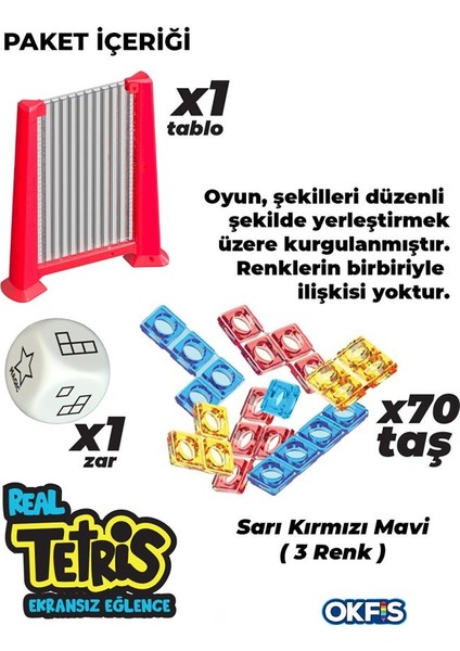 Tetris Ekransız Aktivite Oyuncağı Eğitici Oyuncak