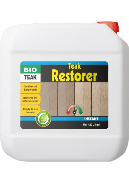 Bıo-Teak Restorer / Instant (5 Lt) Kullanıma Hazır Teak Parlatıcı