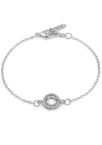 Gümüş Renk Tektaş Kolye Küpe Bileklik Saat Hediye Set PS2797 fiyatları