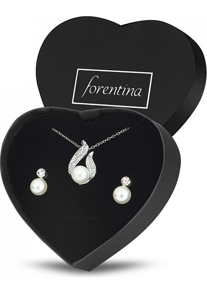 Gümüş Kaplama Inci Takı Seti Metal Kol Saati Hediye Set PS2966 modelleri