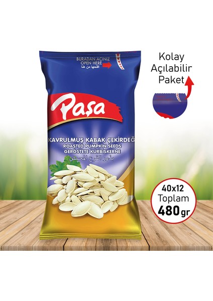 Paşa Kuruyemiş Paşa Kabak Çekirdeği 40 gr x 12 Adet