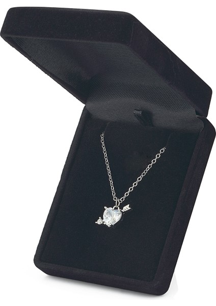 Kadın Zirkon Taşlı Kalp Kolye - Peluş Ayı Hediye Set PS2904 modelleri